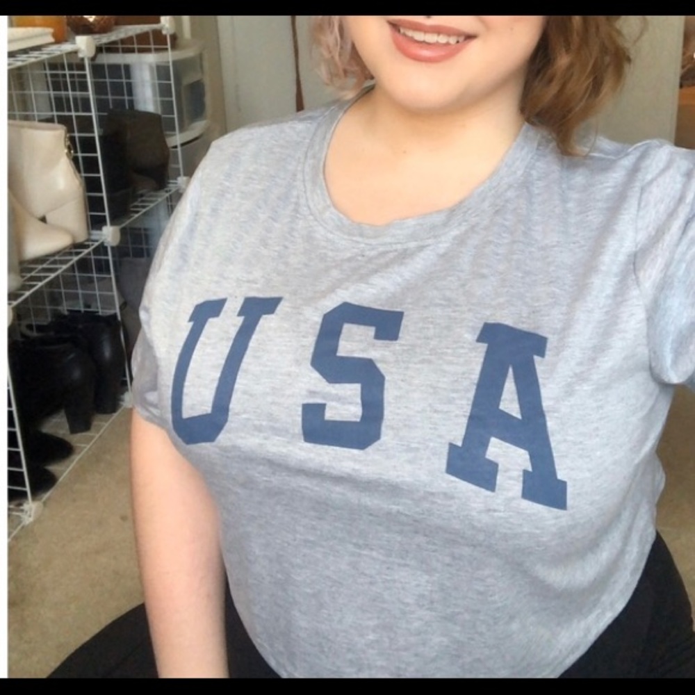 USA crop top